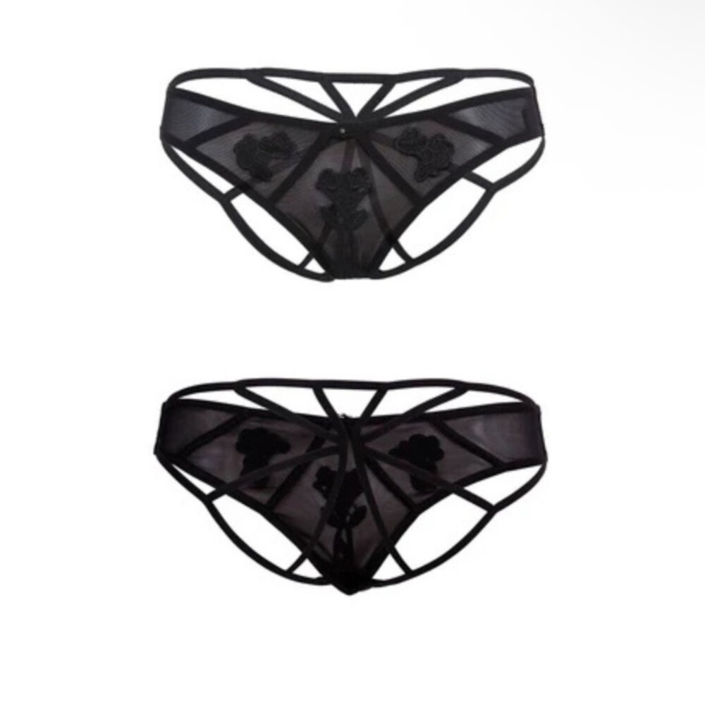 New! Bluebella Black Floral strappy back Nova Brief 2036